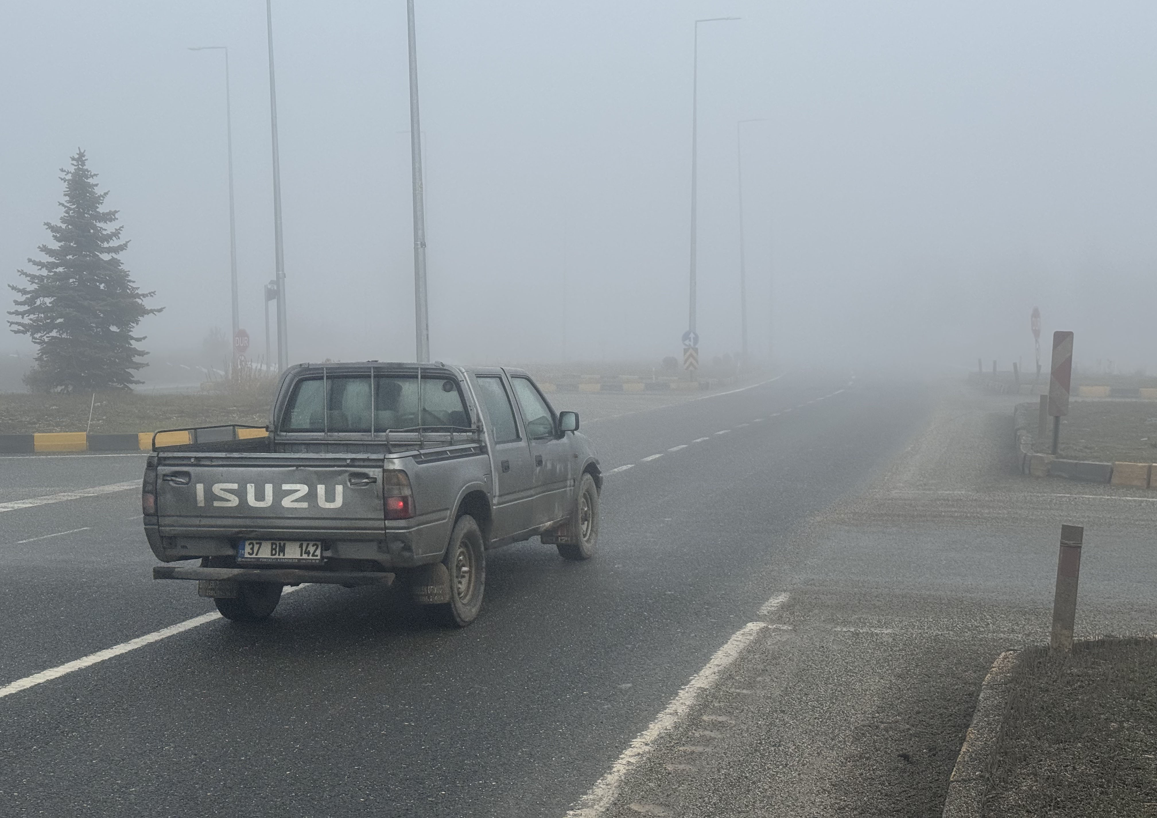 Kastamonu'da Sis Etkili Oldu Görüş Mesafesi 50 Metreye Kadar Düştü 22222222