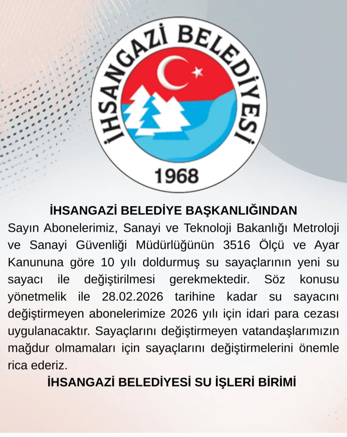 Kastamonu'nun Ilçe Belediyesinden Uyarı! 28 Şubat'ta Süre Doluyor Ceza Uygulanacak! 4444444444444444444444444444