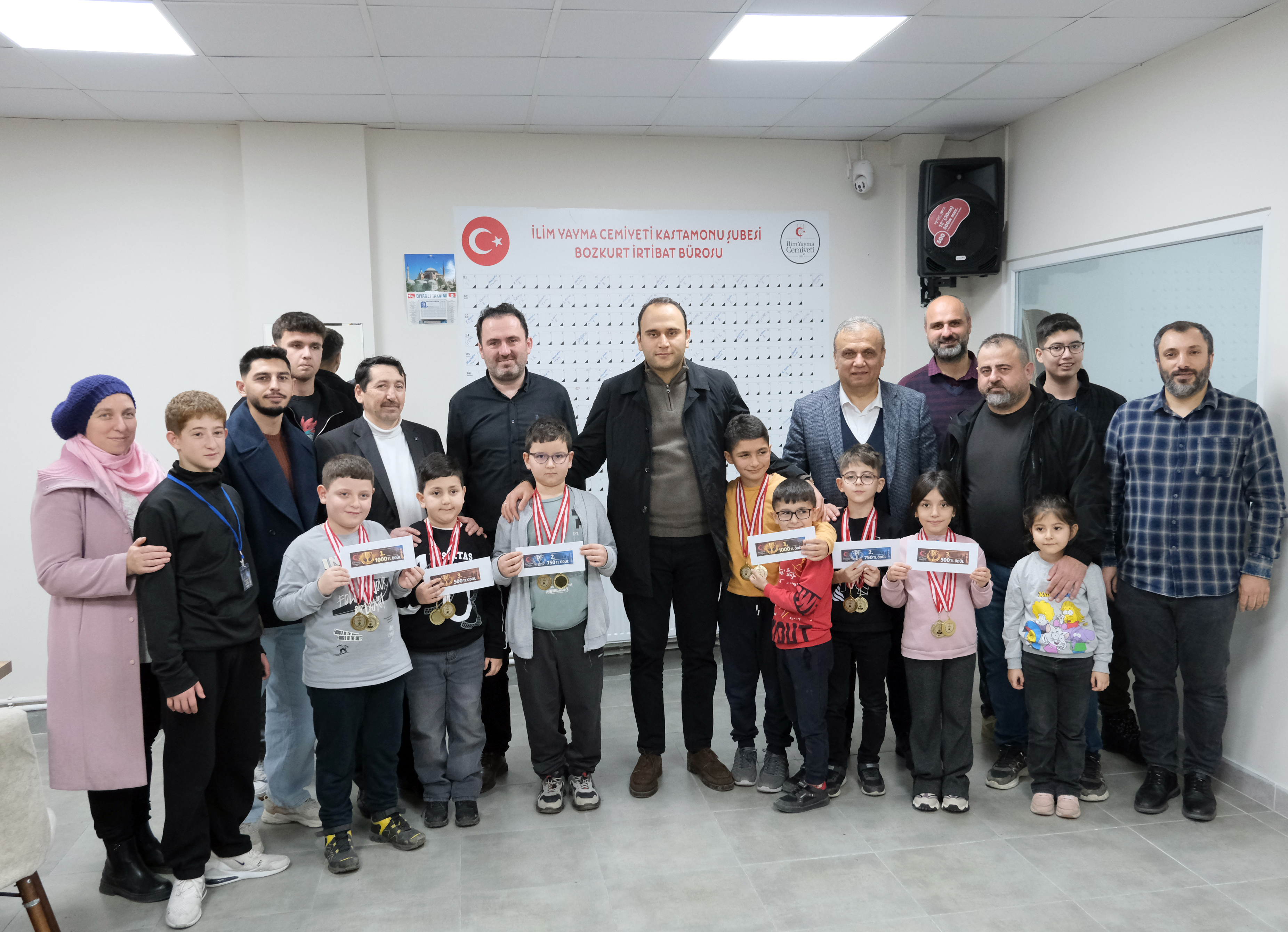 Kastamonu'nun İlçesinde Minik Satranç Ustaları Turnuvada Buluştu