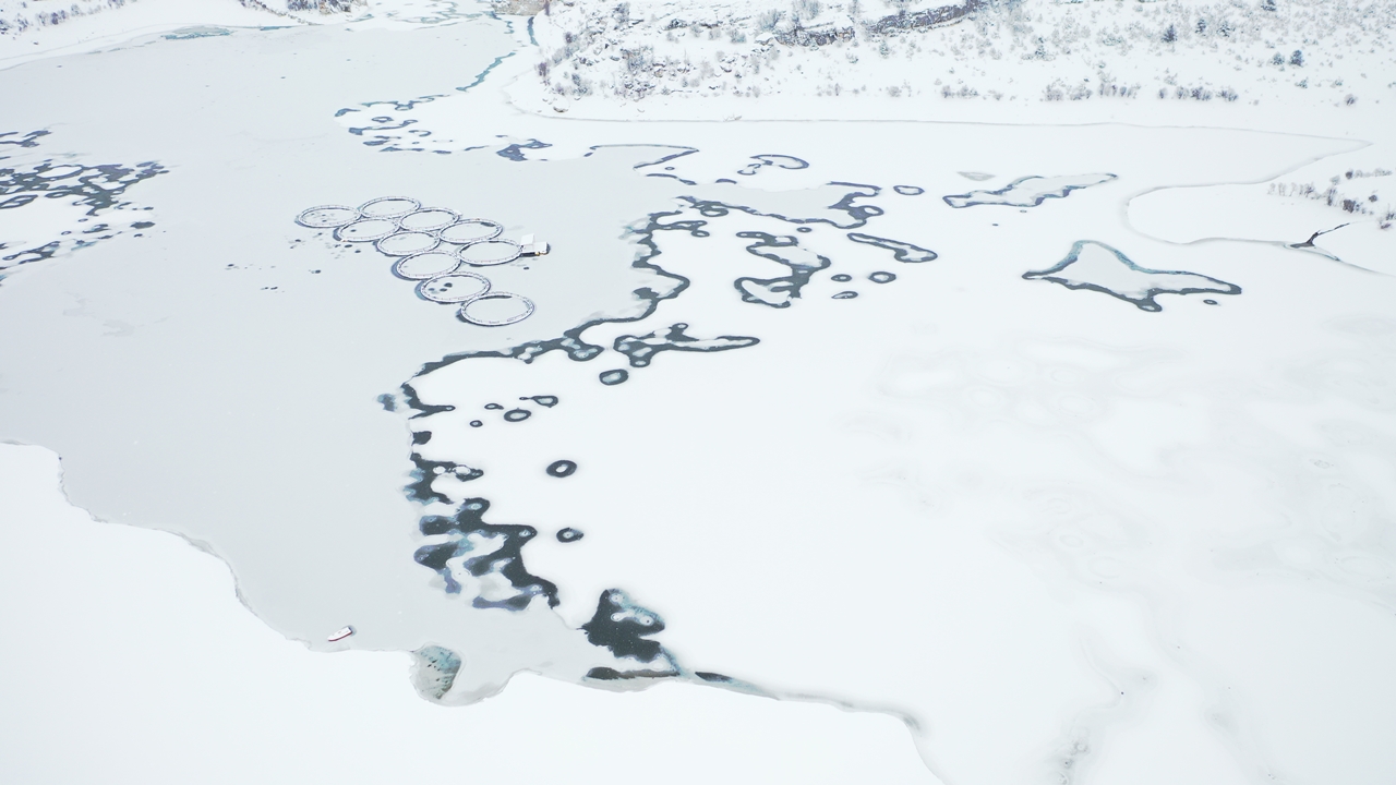 Kulaksızlar Barajı Buz Tuttu (1)