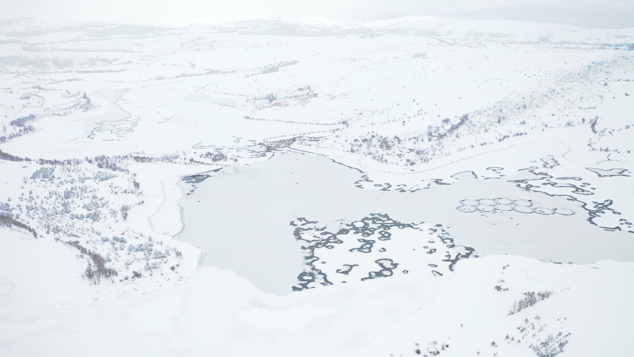 Kulaksızlar Barajı Buz Tuttu (2)