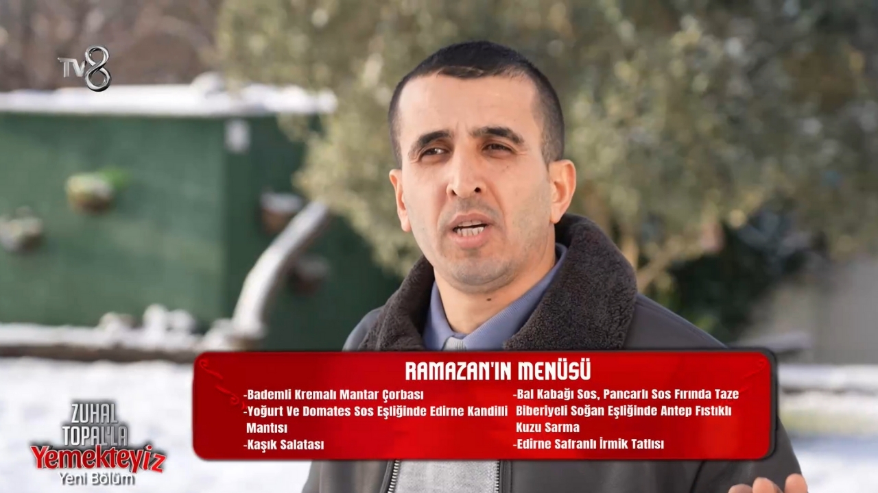 Ramazan Kardaş’ın Zuhal Topal’la Yemekteyiz Menüsünde Neler Var (1)