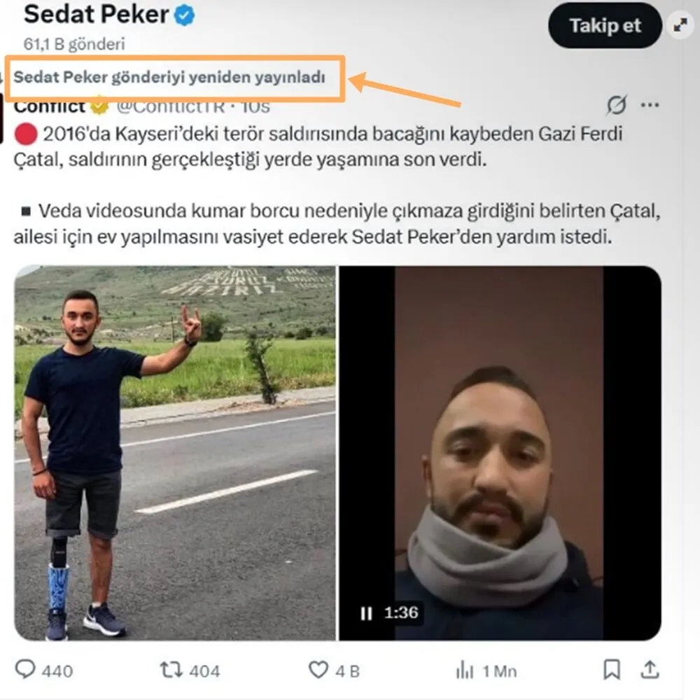 Sedat Peker Paylaşım 7