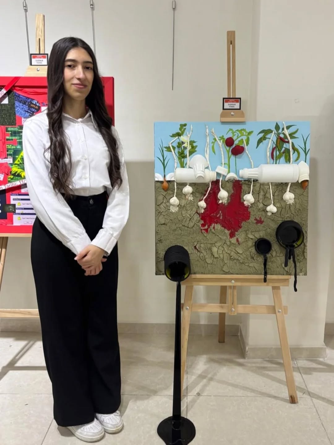 Taşköprülü Öğrenci Çevreye Verilen Zararı Taşköprü Sarımsağıyla Anlattı 222222222222222222222222