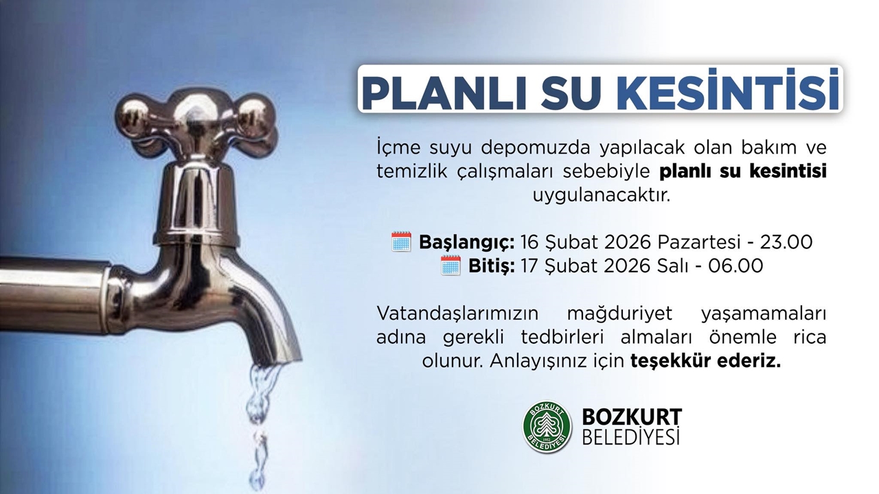 Bozkurt Su Kesintisi