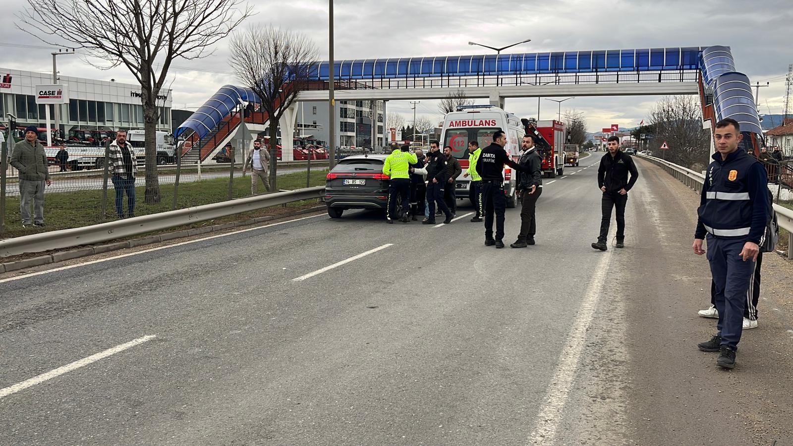 D 100’De Zincirleme Kaza 7 Yaralı, 2 Gözaltı