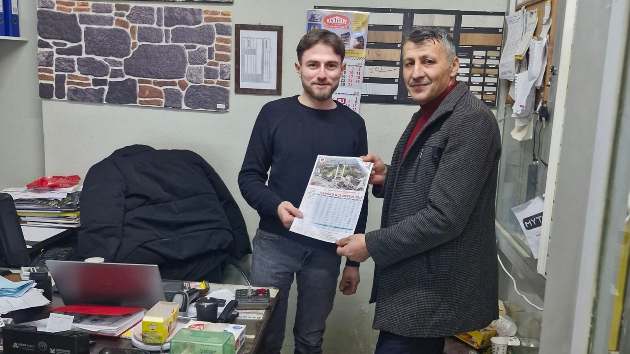 Hanönü’de Ramazan Öncesi Esnafa Imsakiye Dağıtıldı (2)