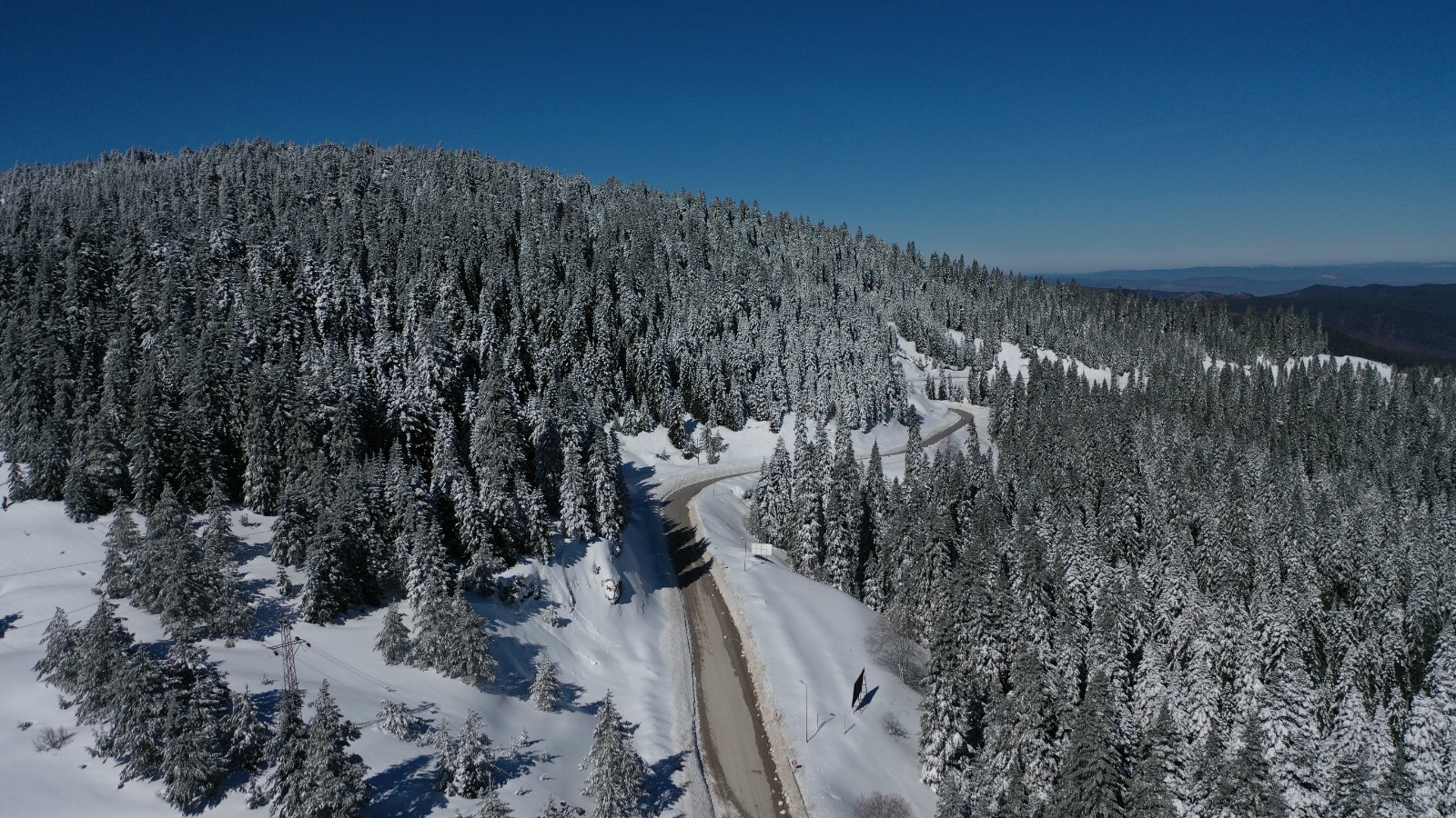 Ilgaz Dağı'nda Kar Manzarası Büyüledi Büyük Hacet Tepesi Beyaza Büründü! 66