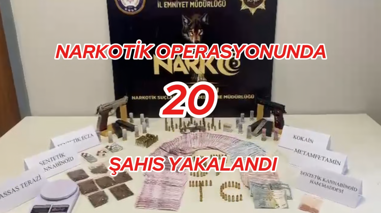 Kastamonu’da 23 Adrese Eş Zamanlı Narkotik Operasyonu 20 Gözaltı!