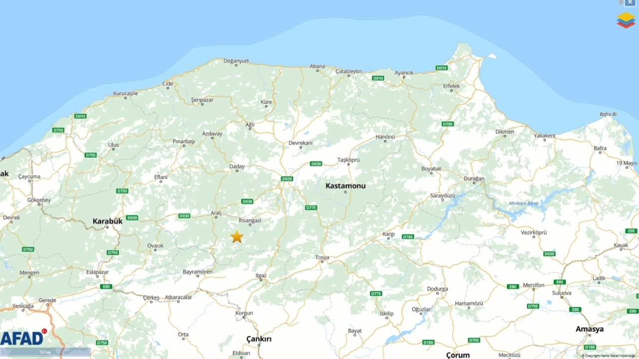 Kastamonu’da Sabahın Ilk Saatlerinde Deprem (1)