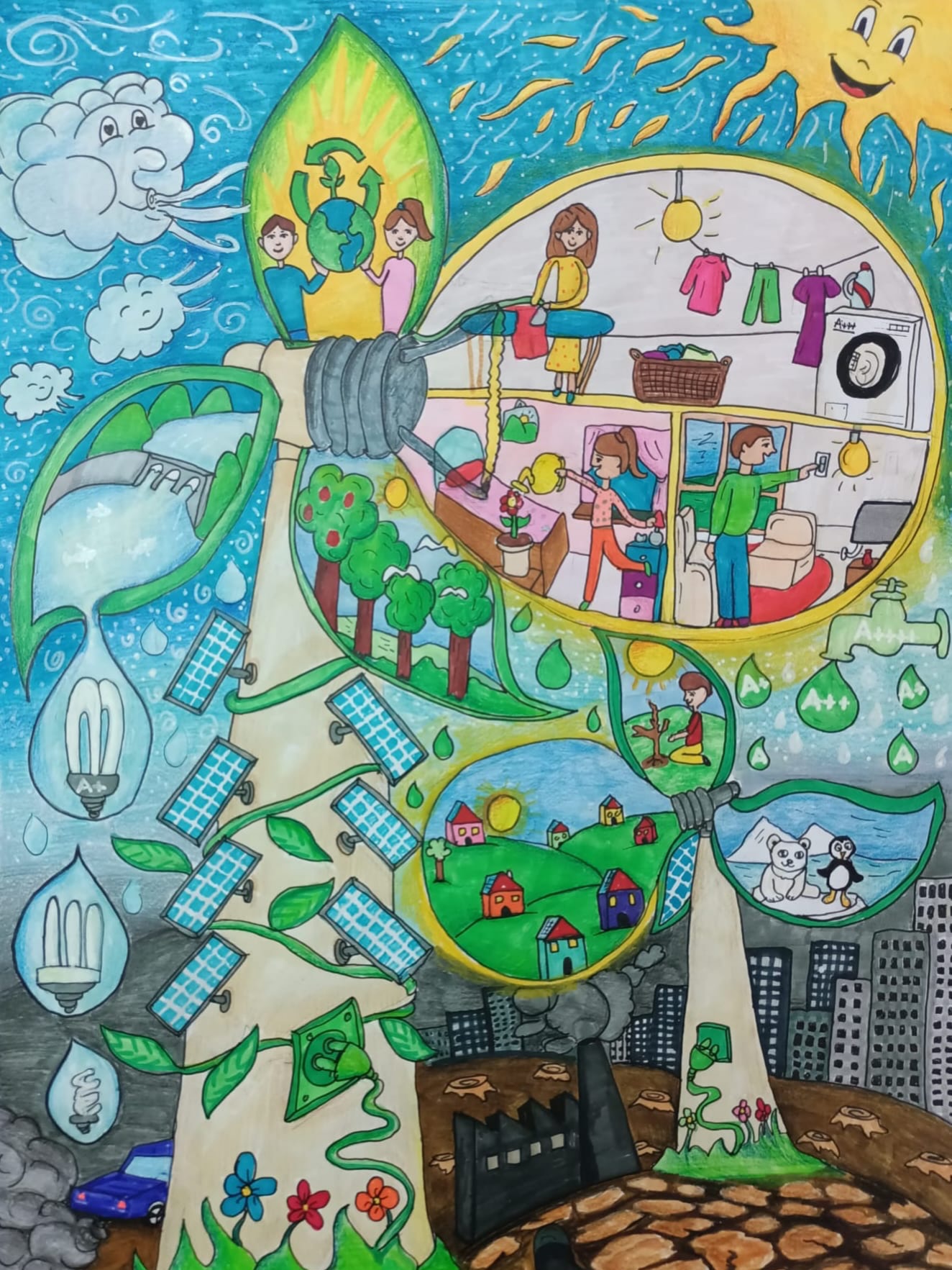 Kastamonulu Güneş Türkiye Birincisi Oldu Resmiyle Farkındalık Çizdi (5)