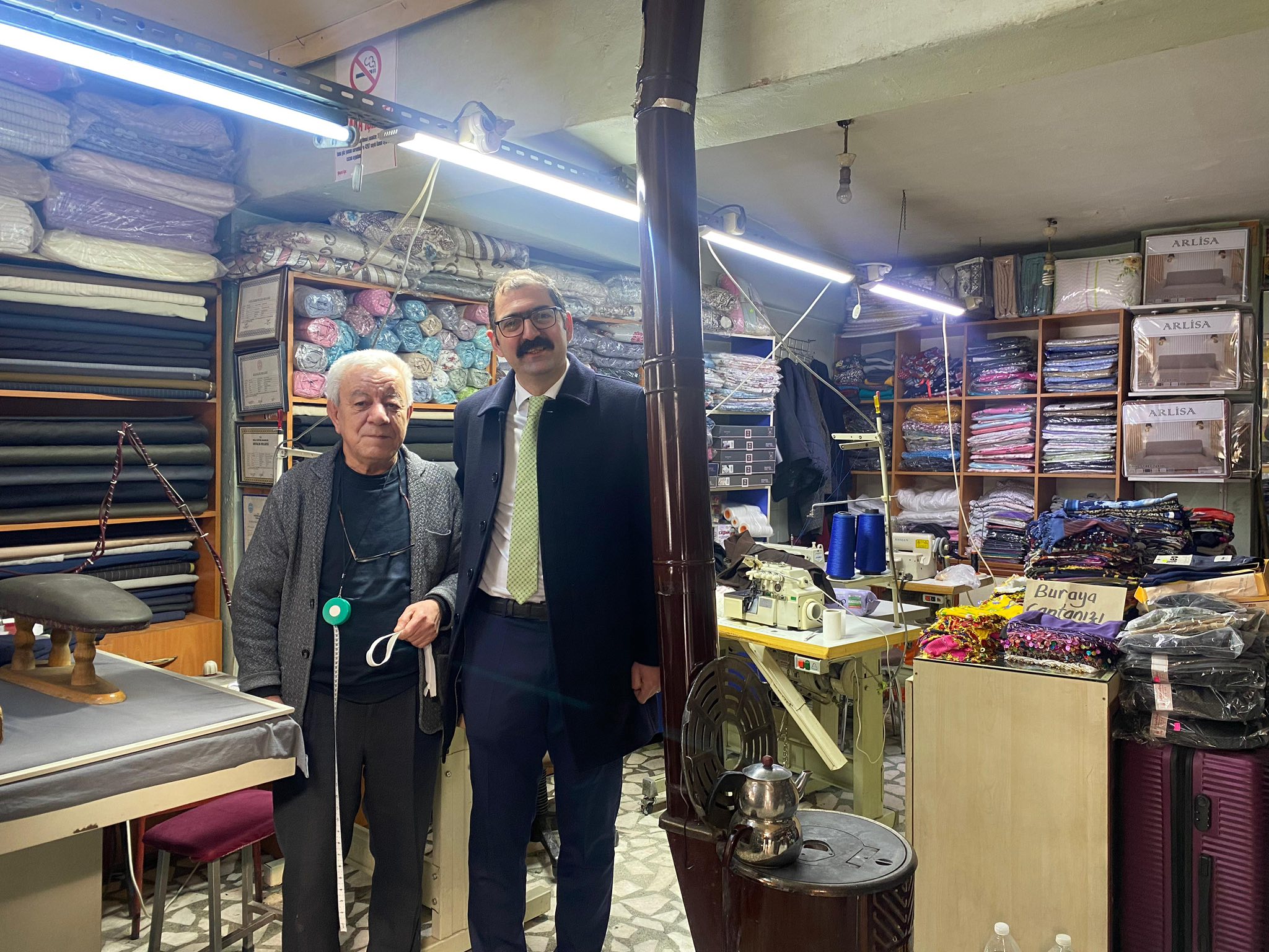 Taşköprü'de Esnaf Ziyareti Kaymakam Demirdağ Sahada2