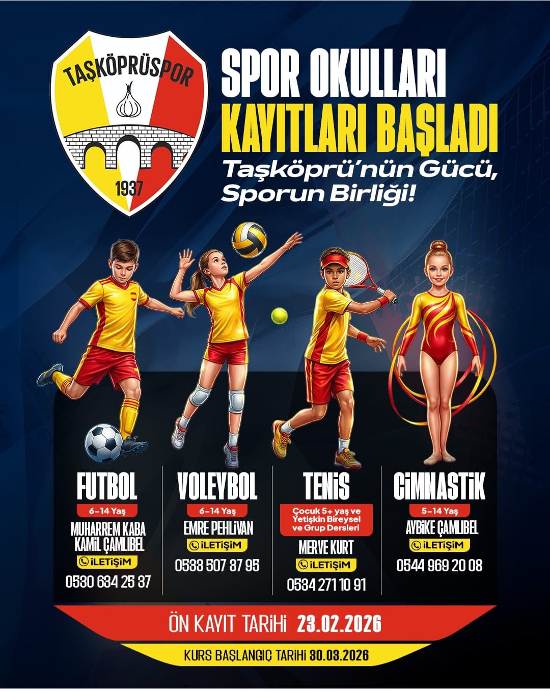 Taşköprüspor Spor Okulları Kayıtları Başladı1