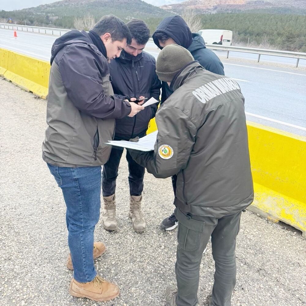 Tomruk Yüklü Kamyonlar Durduruldu (2)