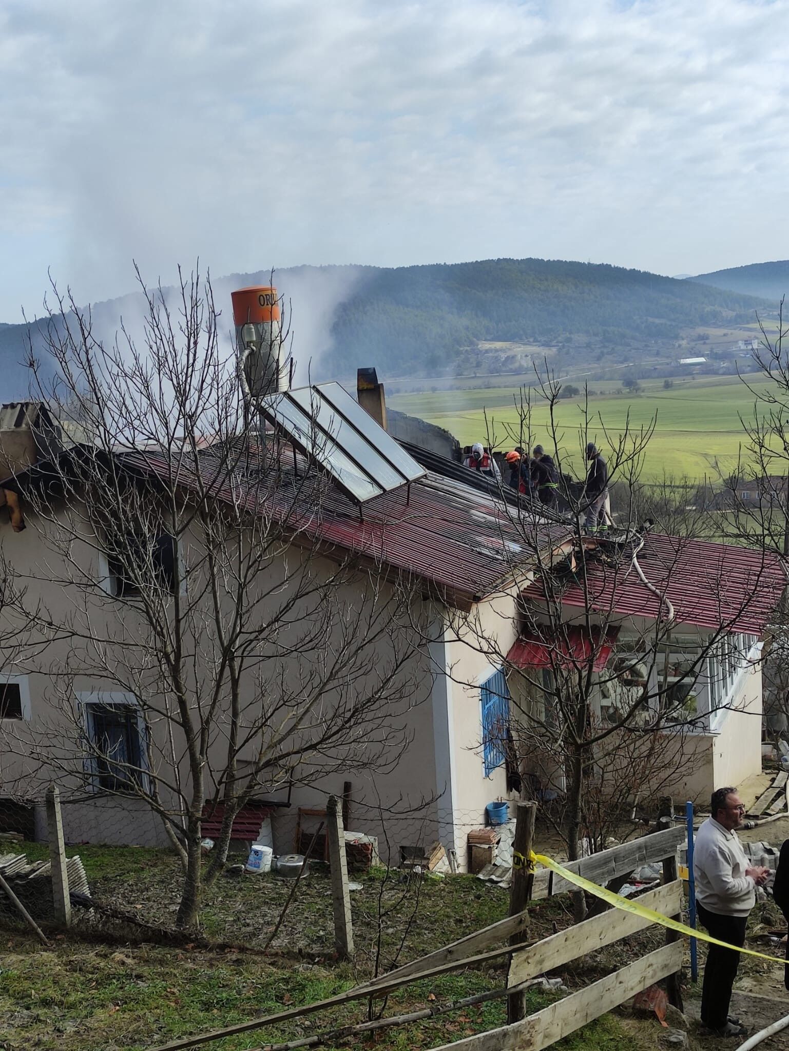 Evde Korkunç Yangın Yaşlı Adam Yangında Can Verdi3