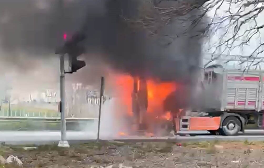 Feci Olay Seyir Halindeki Tırın Kupası Alev Alev Yandı 22