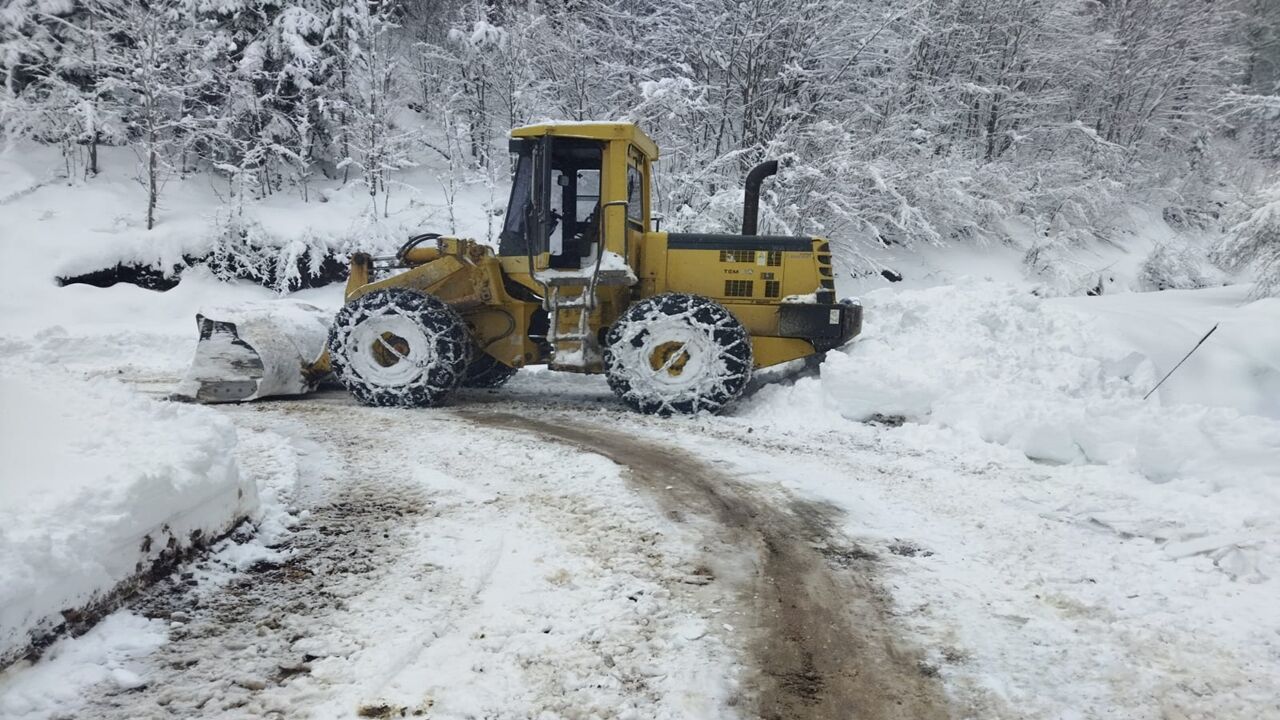 Kastamonu Karla Mücadele Kapalı Yol (2)