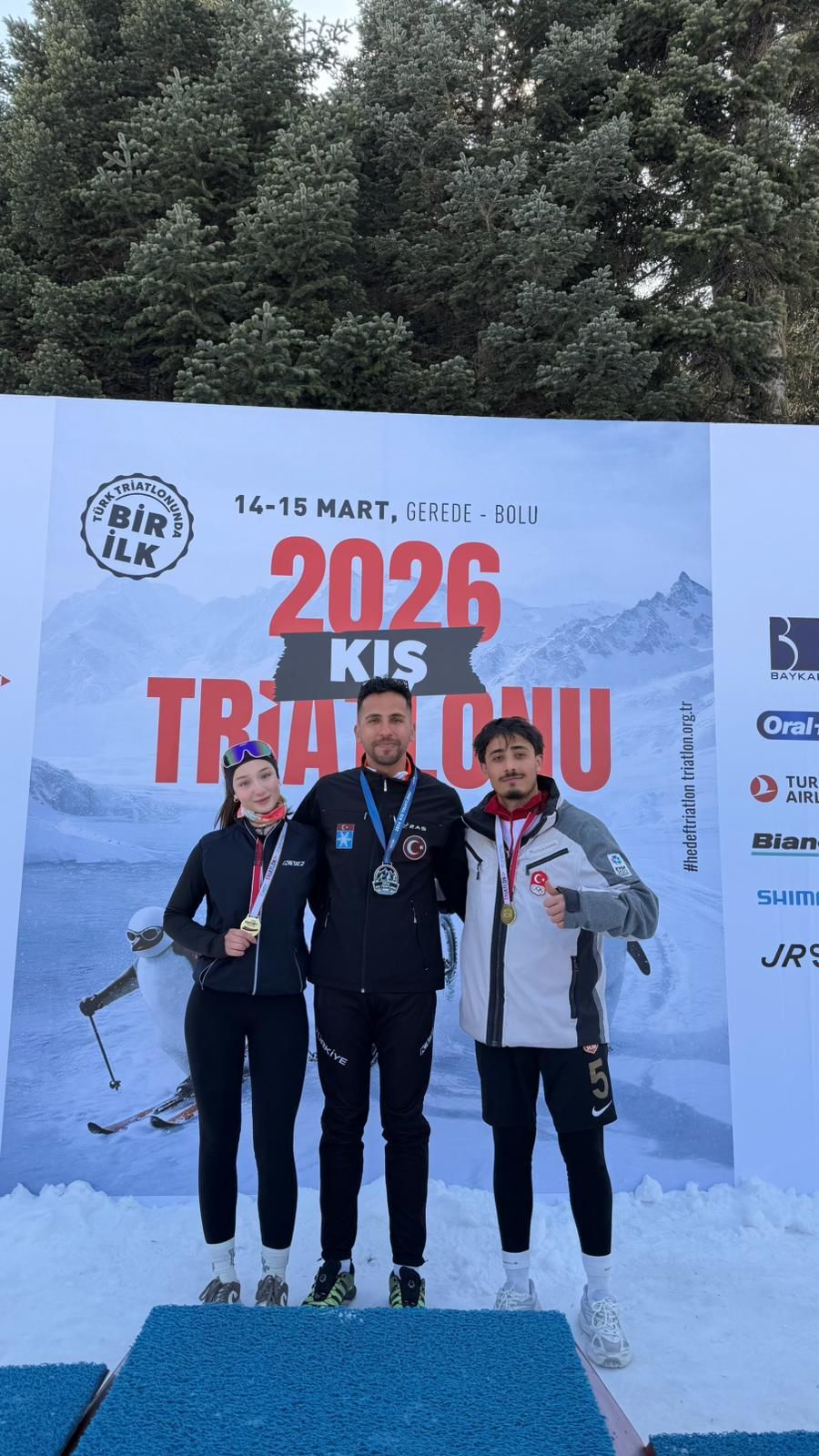 Kastamonu Sporcuları Gerede Kış Triatlonu’nda Tarih Yazdı