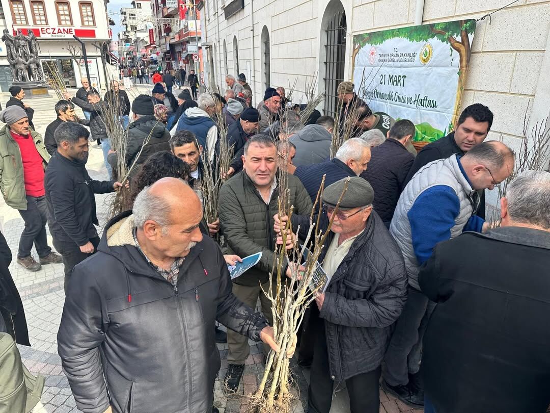 Kastamonu'nun Ilçesinde 9 Bin Fidan Toprakla Buluşturuldu 88888888888888