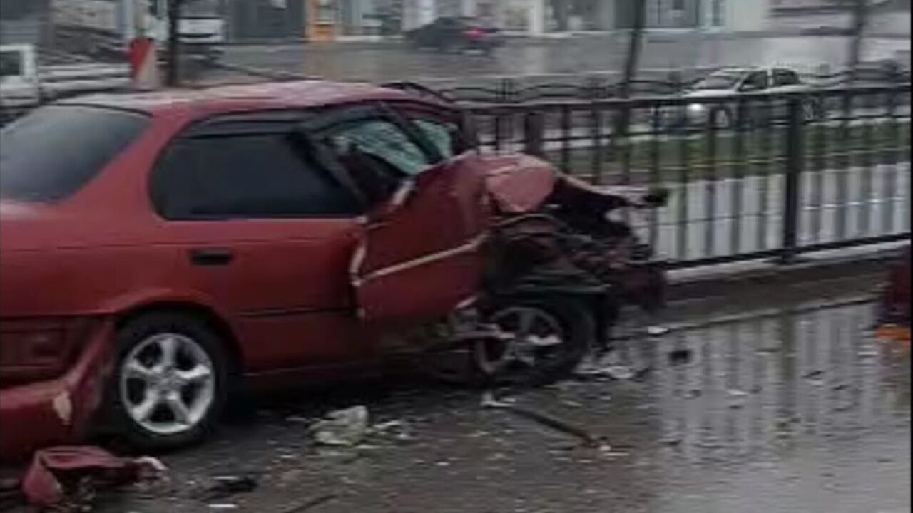 Samsun Tır Kazası Otomobil Çarp (2)