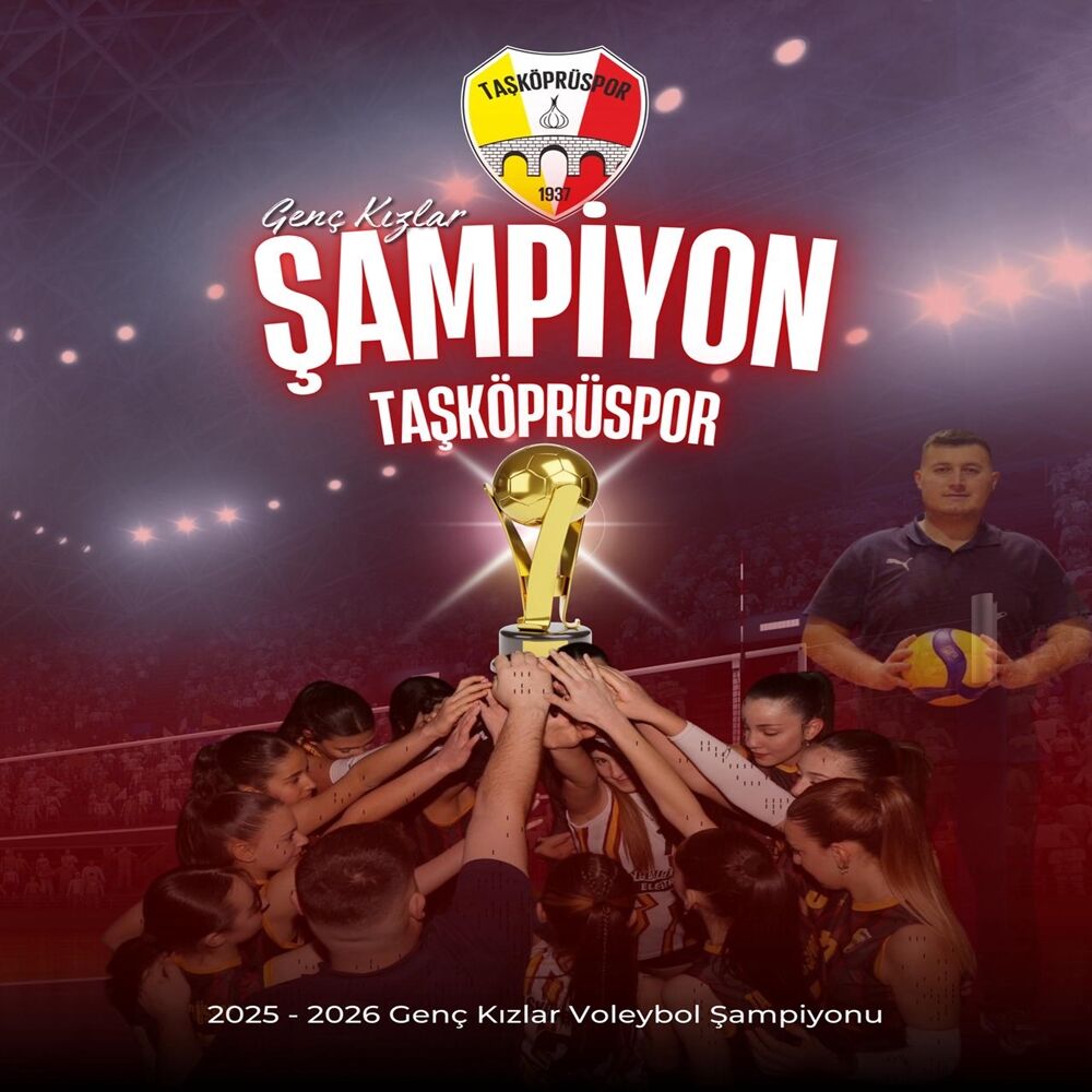 Taşköprü Voleybol Takımı Şampiyon (2)