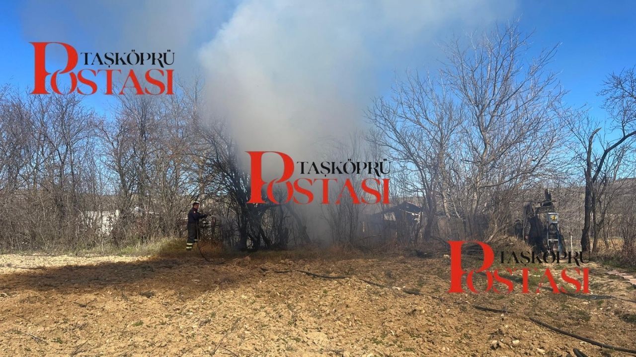 Taşköprü’de Korkutan Yangın Ekipler Alevleri Büyümeden Durdurdu (3)