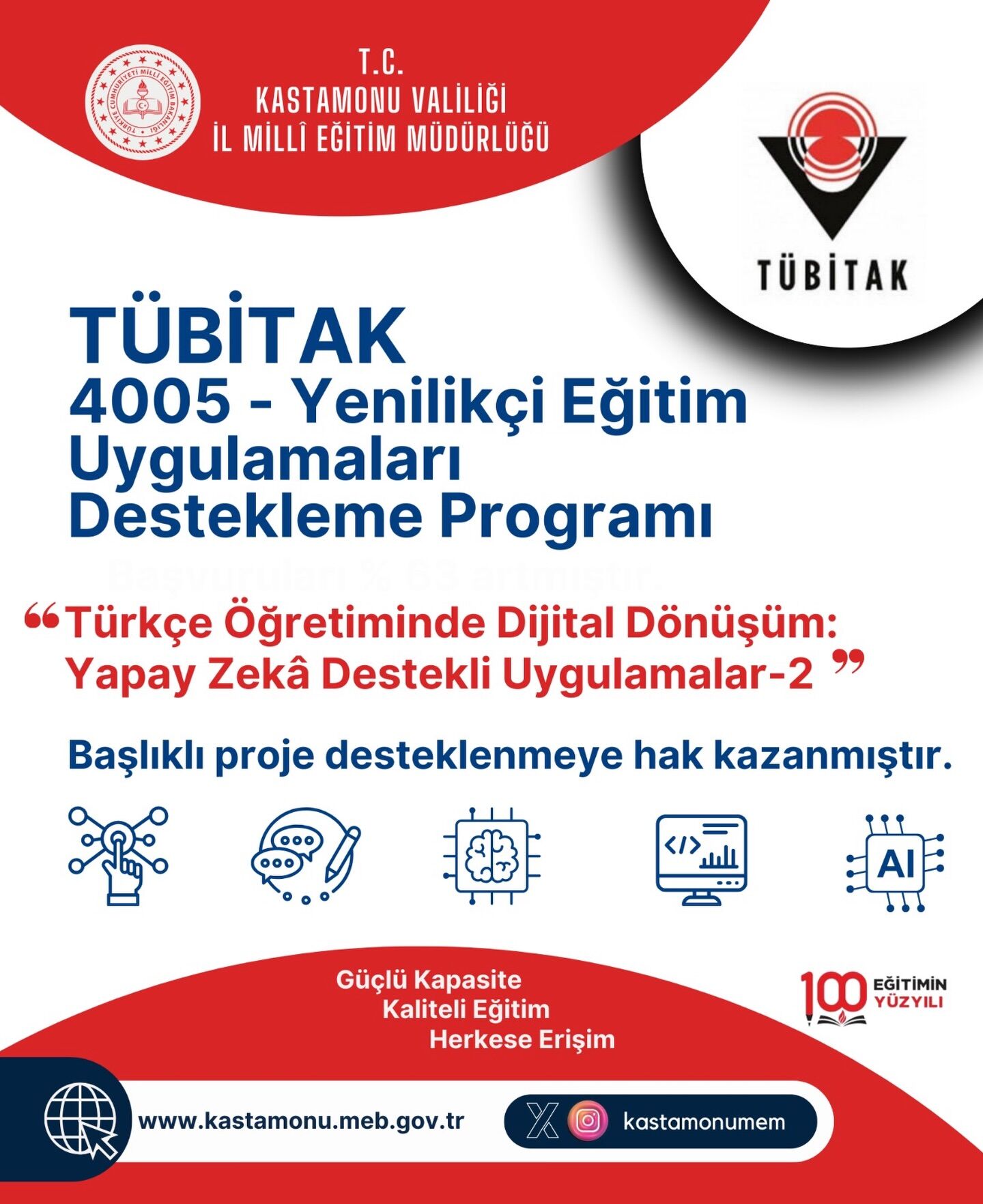 Taşköprü’den Ses Getiren Proje Türkçe Öğretimi Projesine Tübi̇tak Desteği (1)