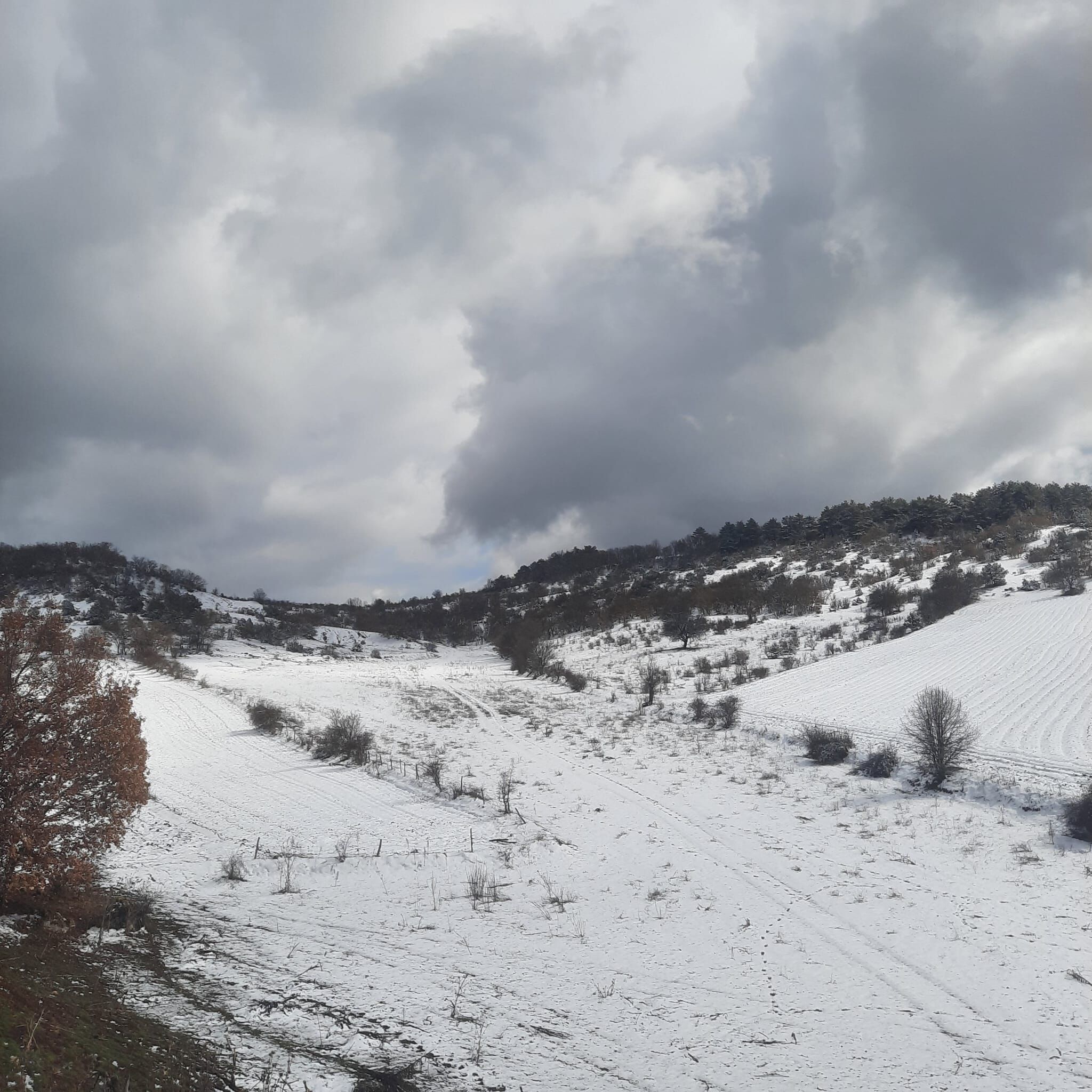 Taşköprü'nün Köyü Beyaz Örtüyle Kaplandı 8