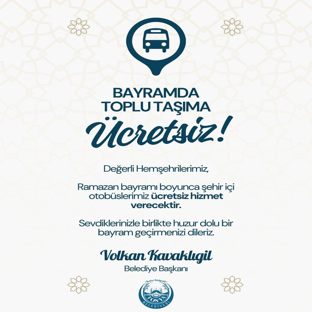 Tosya Halk Otobüsü Ücretsiz