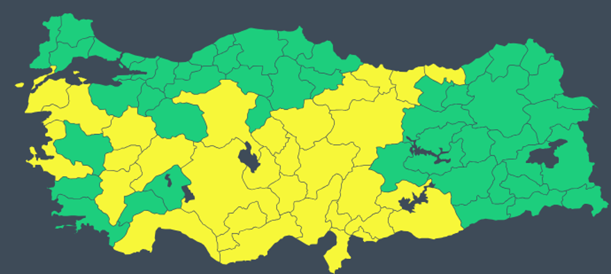 Çöl Tozu Türkiye’yi Vuracak 31 Il Için Sarı Alarm Verildi (1)-1