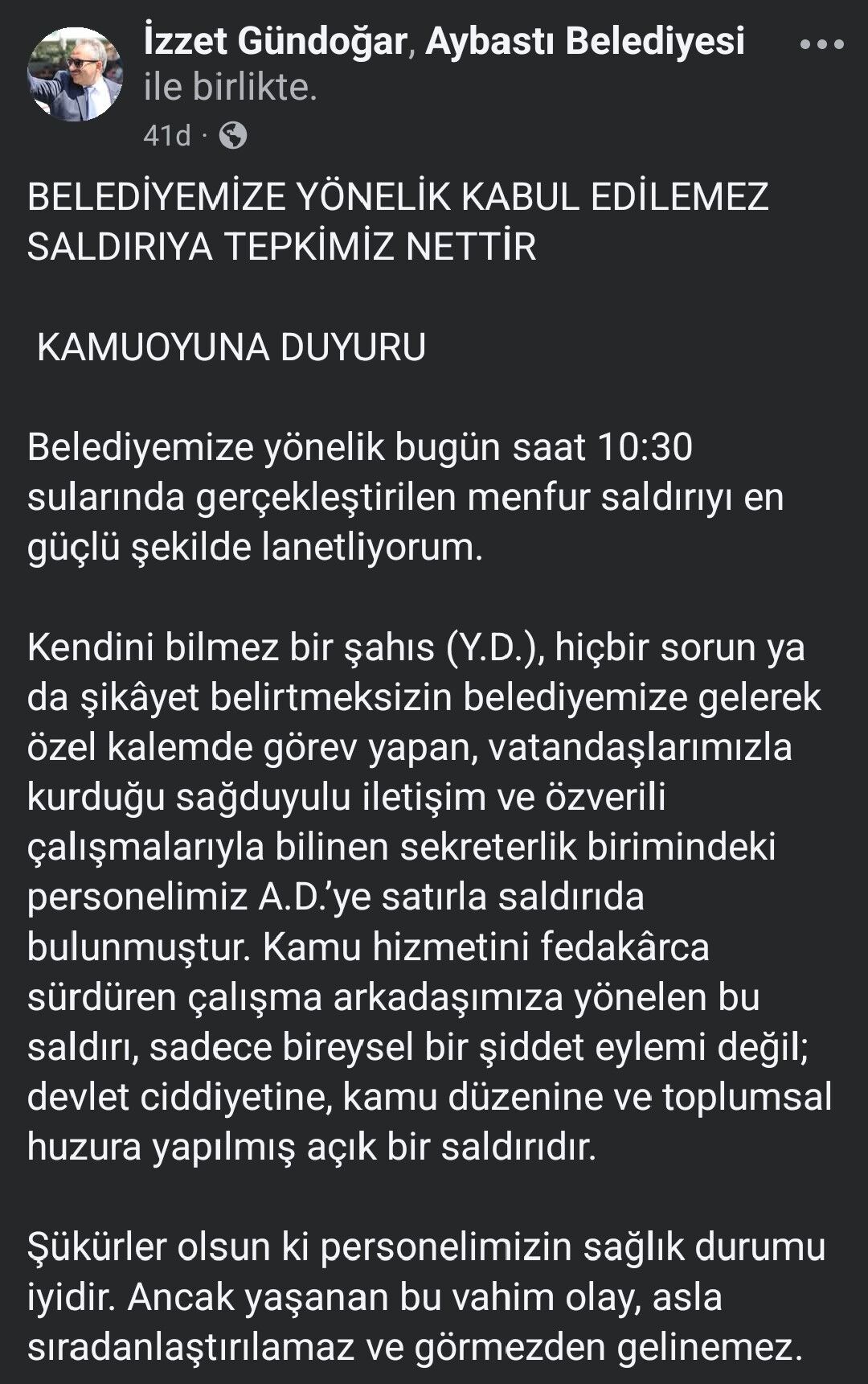 Feci Olay! Belediye Başkanının Sekreterine Satırlı Saldırı 1 Yaralı Var! 2