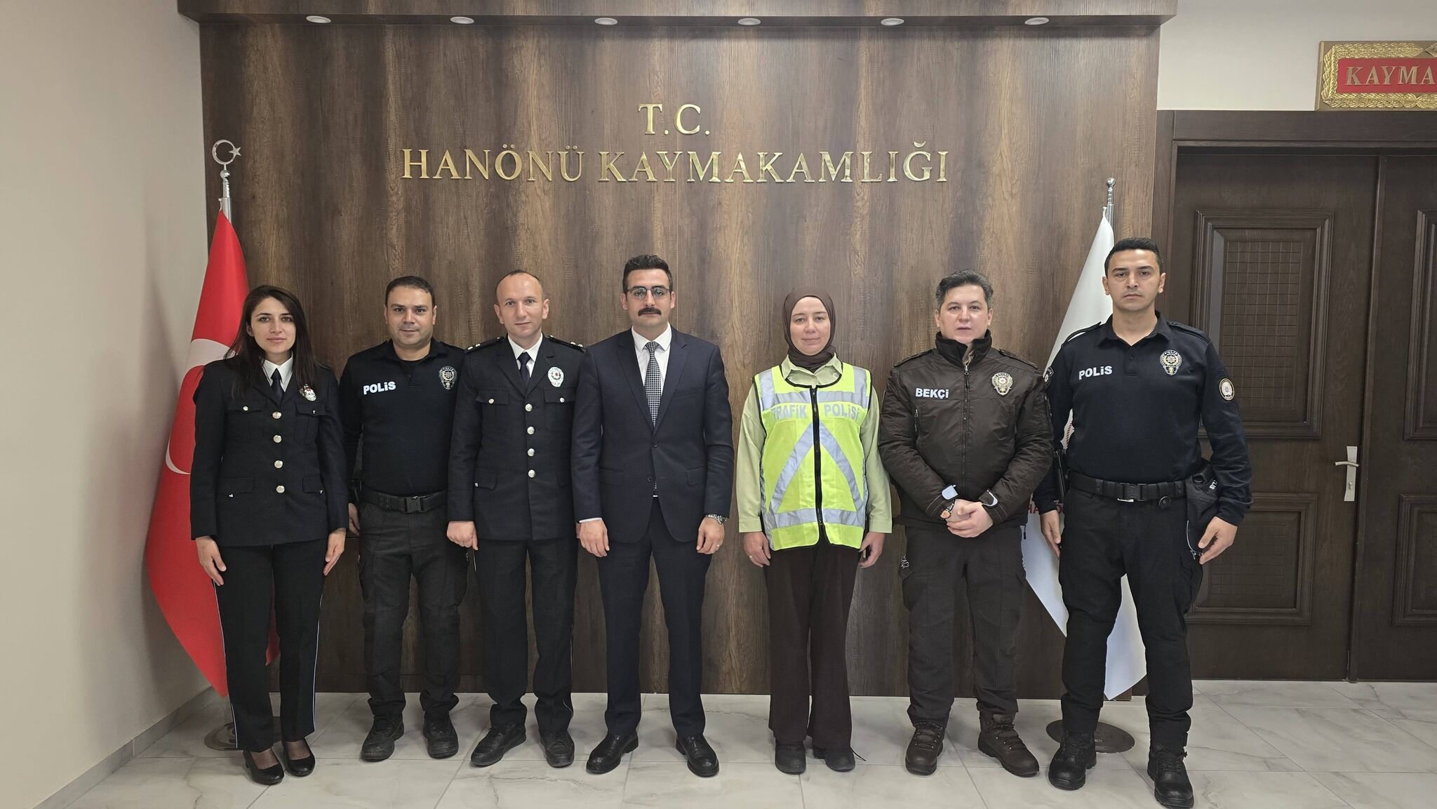 Hanönü Kaymakamı Emniyet Personeliyle Bir Araya Geldi 88888888888888