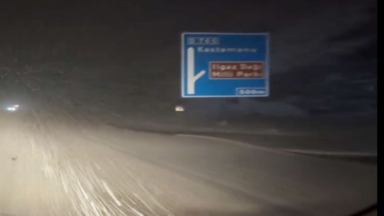 Ilgaz Kar Yağışı Kastamonu (2)