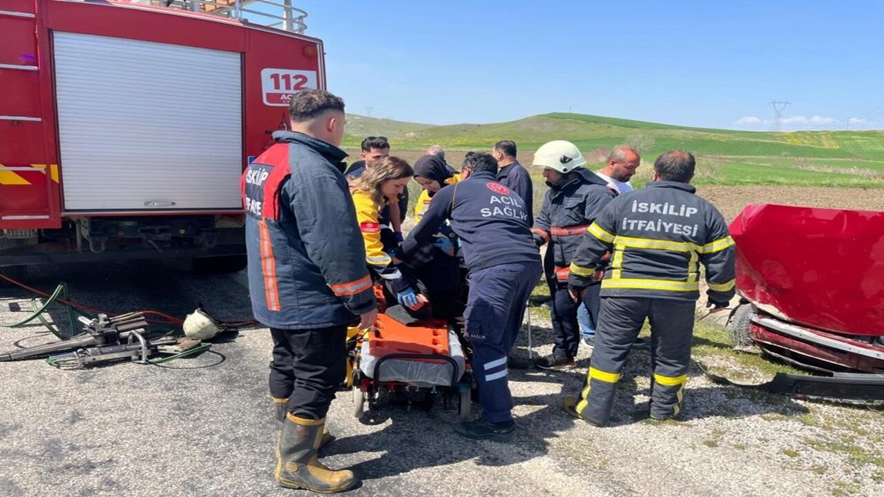 Iskilip Kaza Yaralı Var (3)