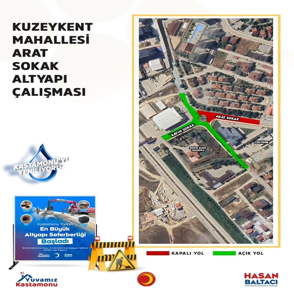 Kastamonu Arat Sokak Trafiğe Kapalı (3)