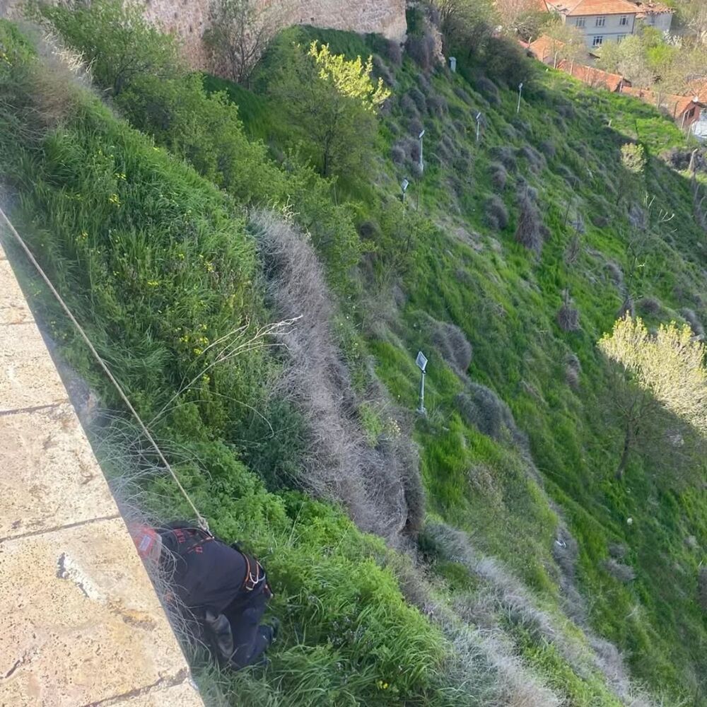 Kastamonu Kalesinde Hareketli Dakikalar Kurtarma Operasyonu (3)