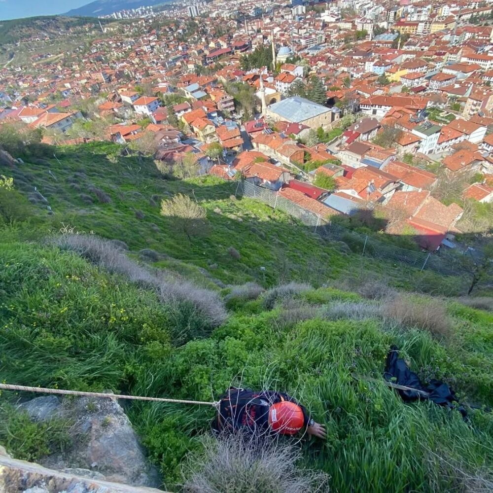 Kastamonu Kalesinde Hareketli Dakikalar Kurtarma Operasyonu (7)