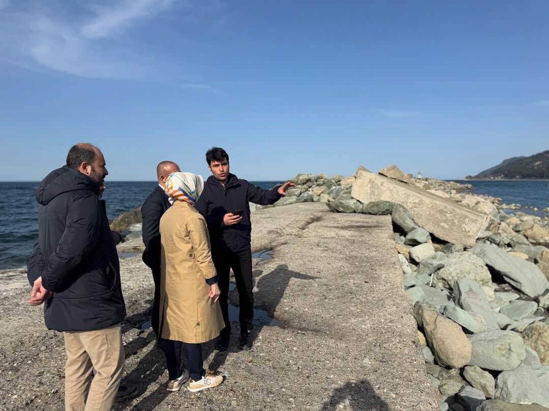 Kastamonu'da Balıkçı Barınağı Şantiyesini Yerince Incelediler 14