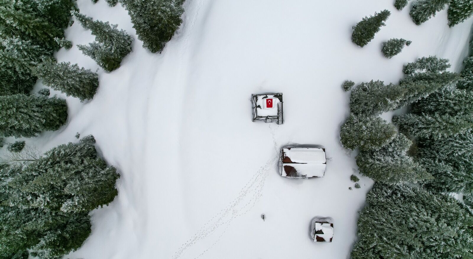 Kastamonu'da Kar Yağışının Beyaza Bürüdüğü Dağ Ilgi Görüyor 14