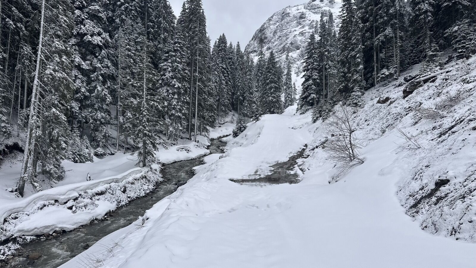 Kastamonu'da Kar Yağışının Beyaza Bürüdüğü Dağ Ilgi Görüyor 16
