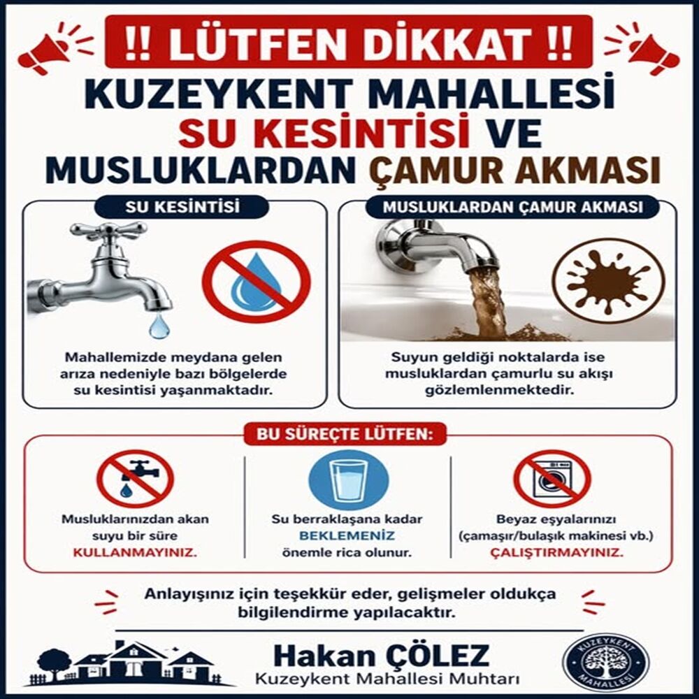 Kuzeykent Su Kesinti 987