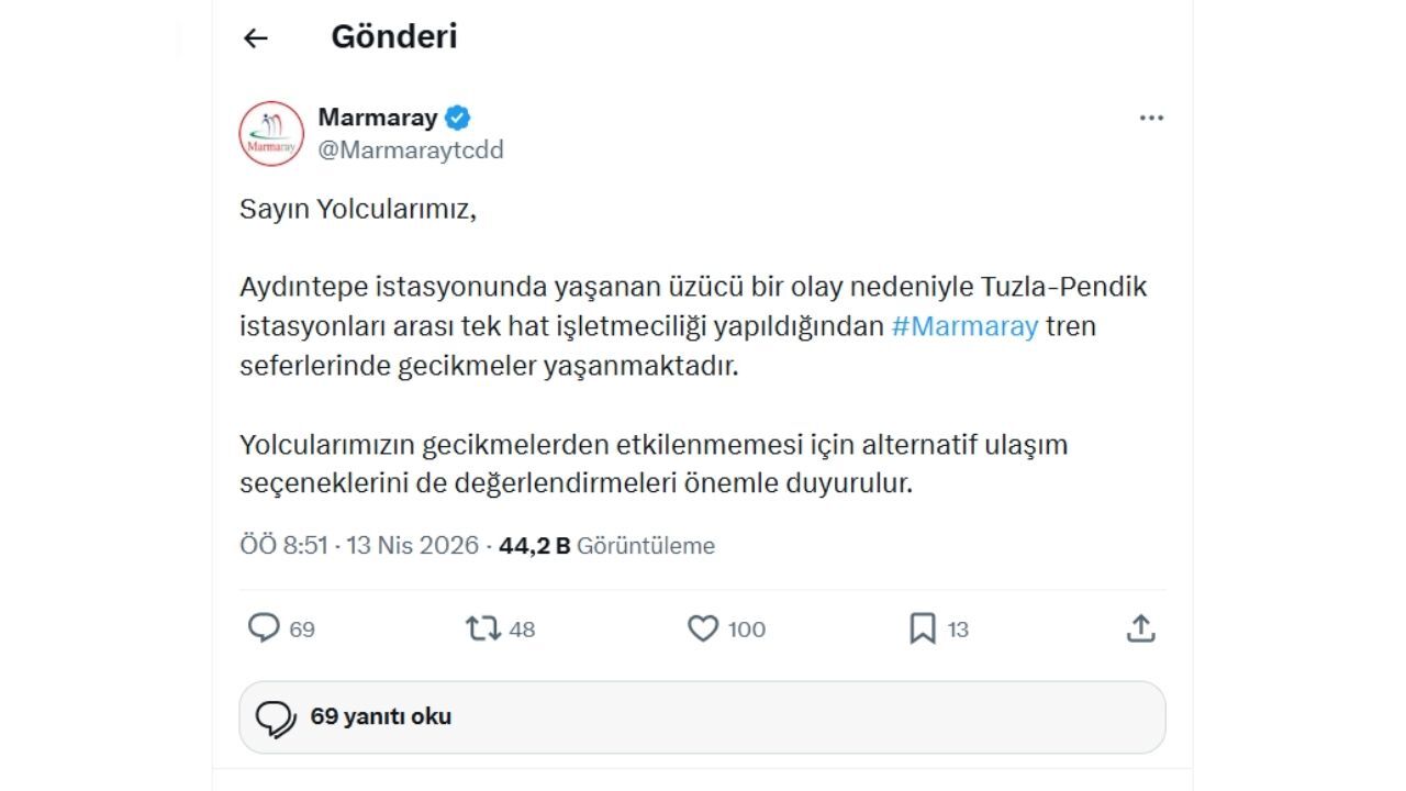 Marmaray’da Üzücü Olay Sabah Seferleri Aksadı-1