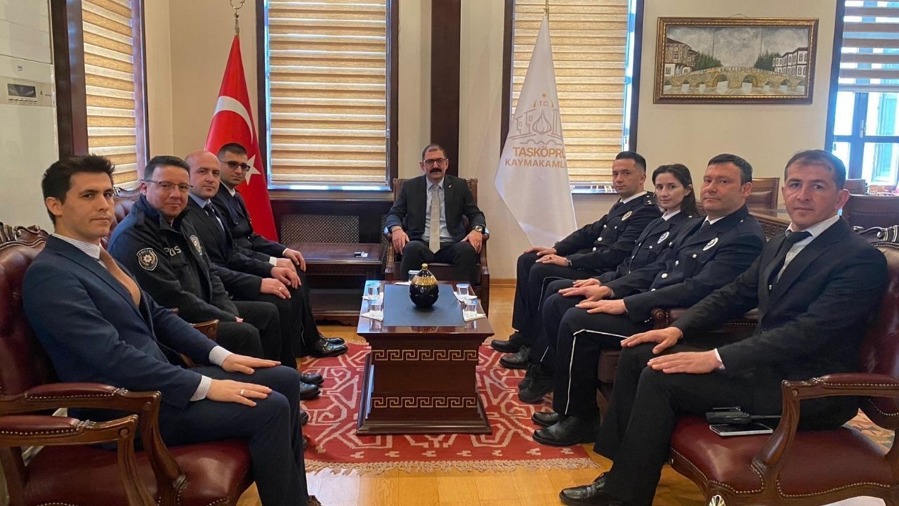 Taşköprü Emniyetinden Polis Haftası Kapsamında Kaymakam Demirdağ'a Ziyaret (4)