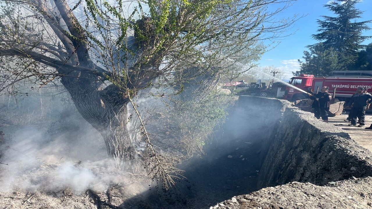 Taşköprü Ot Yangını Taşköprü Itfaiye (2)