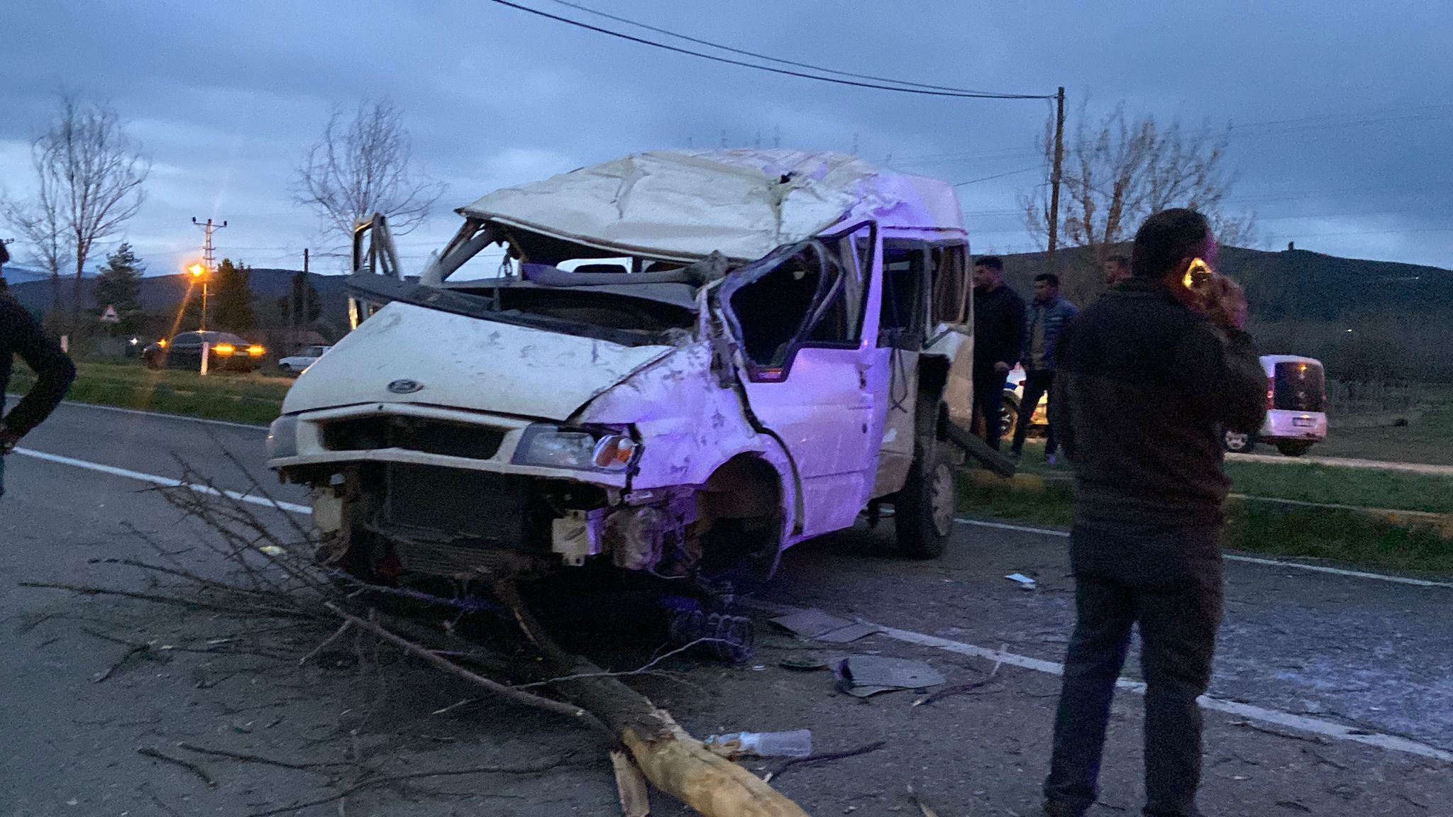 Taşköprü Yolunda Feci Kaza, Araç Takla Attı 7 Yaralı4