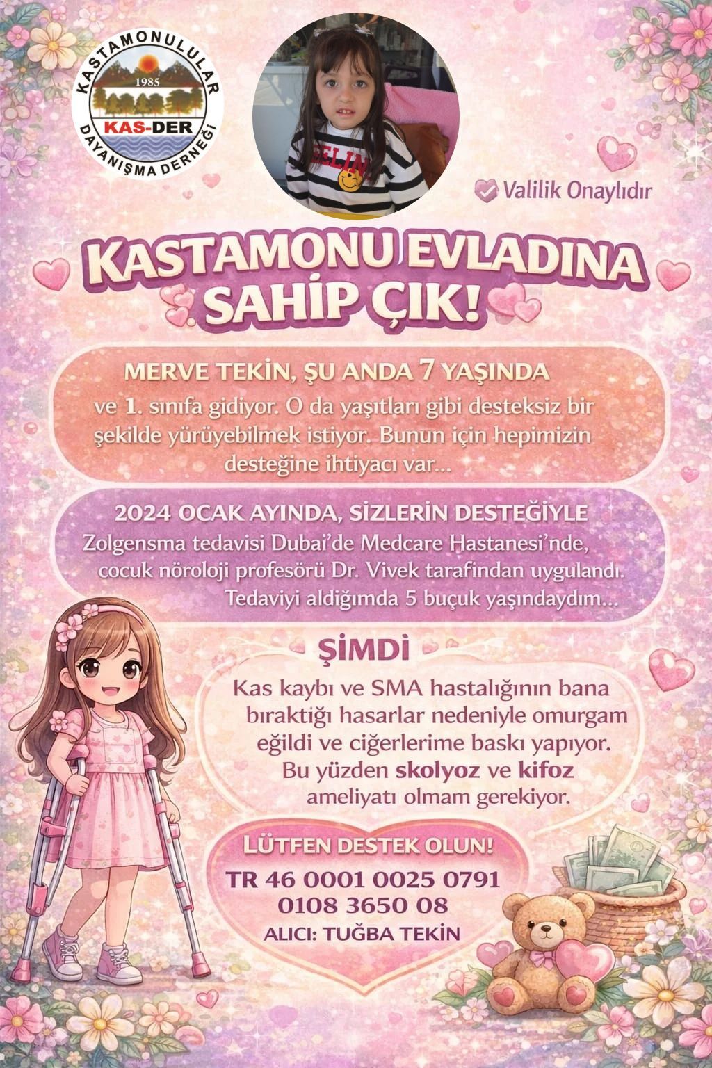 Taşköprülü Aile 7 Yaşındaki Kızı Için Destek Bekliyor! 88888888888888888888888888