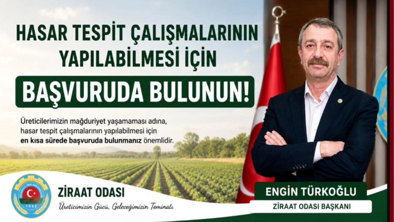 Engin Türkoğlu Ziraat Odası Başkanı
