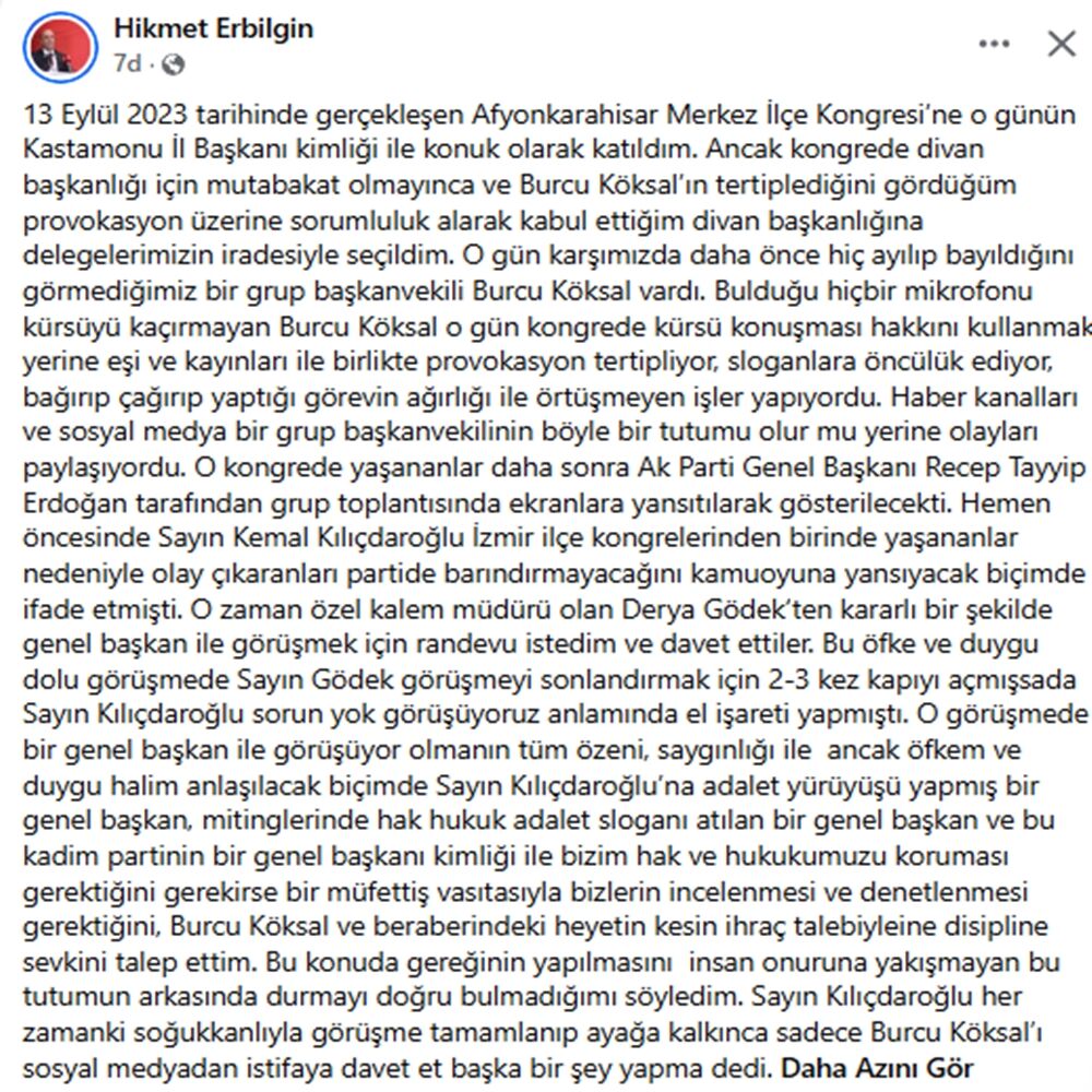 Hikmet Erbilgin Burcu