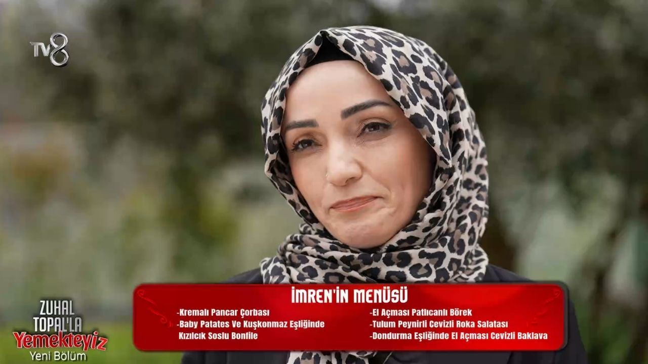 İmren Altun’un Yemekteyiz Menüsünde Neler Var (1)