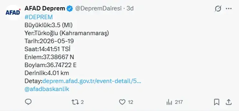 Kahramanmaraş Deprem-1